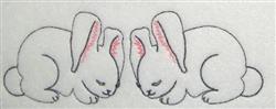 bunny rabbit beginner-friendly machine embroidery - Bunnies for Kids Backpacks