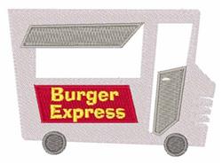 Burger Express - 4x4 expre detailed machine embroidery design for Camping Gear