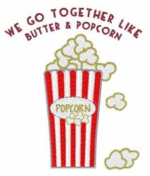 popcorn detailed machine embroidery - Butter & Popcorn perfect for kitchen tea towels