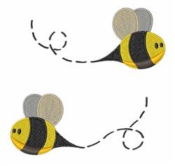detailed bee machine embroidery pattern - Buzy Bee perfect for kitchen tea towels