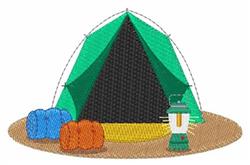 detailed tent machine embroidery pattern - Camping Tent perfect for Outdoor Pillows