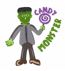 monster detailed machine embroidery - Candy Monster perfect for Party Invitations