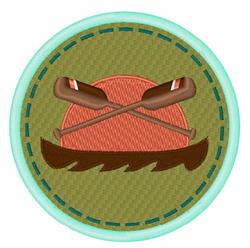 boat detailed machine embroidery - Canoe Boat perfect for decorative pillow covers