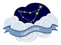 detailed star machine embroidery pattern - Capricorn Constellation for cute baby onesies