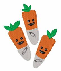 carrot detailed machine digital embroidery - Carroty perfect for Dining Room Decor