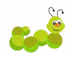 bug detailed machine embroidery - Caterpillar Bug perfect for decorative pillow covers