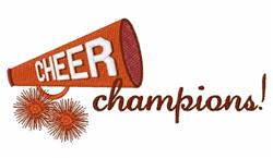champion detailed machine embroidery - Cheer Champions perfect for reusable tote bags