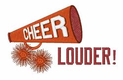 Cheer Louder - 4x4 louder detailed machine embroidery design for kitchen tea towels