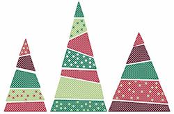 detailed christmas tree machine embroidery pattern - Christmas Trees for reusable tote bags
