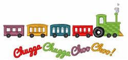 Chugga Chugga - 4x4 chugga beginner-friendly embroidery design for Welcome Mats