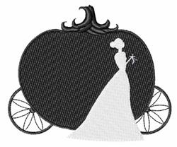 Cinderella Coach - 4x4 fairy detailed machine embroidery design for reusable tote bags