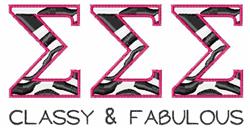detailed fabulou machine embroidery pattern - Classy & Fabulous for kitchen aprons