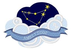 Whimsical banner design featuring blue clouds, stars, and the word 'AMBITIOUS' on a deep blue background.