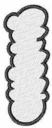 font quick stitch machine embroidery - Cloud Font I for decorative pillow covers