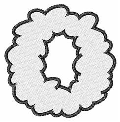 font beginner-friendly machine embroidery - Cloud Font O perfect for kitchen tea towels