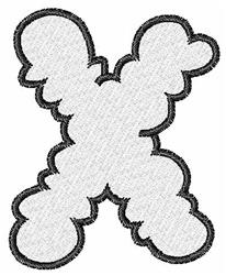 font beginner-friendly machine embroidery - Cloud Font X for decorative pillow covers
