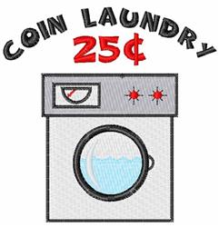 Coin Laundry - 4x4 laundry detailed machine embroidery design perfect for Door Signs
