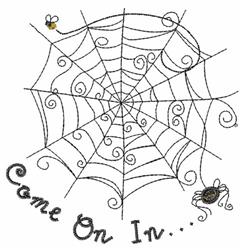 beginner-friendly halloween ghost machine embroidery pattern - Come On In Web for kitchen tea towels