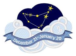 star detailed machine embroidery - Constellation Capricorn for reusable tote bags