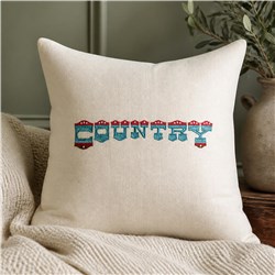 Country - 5x7 country beginner-friendly embroidery design for reusable tote bags