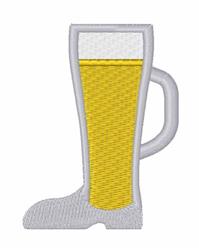 Crafty Beer - 4x4 beer beginner-friendly machine embroidery design for Barware