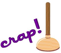 quick stitch plunger machine embroidery pattern - Crap Plunger for kitchen aprons