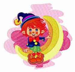 detailed fairy machine embroidery pattern - Crescent Moon Elf for Kids Costumes
