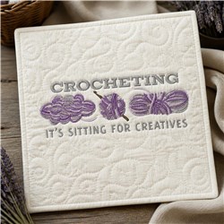detailed creative machine embroidery pattern - Crocheting For Creatives for decorative pillow covers