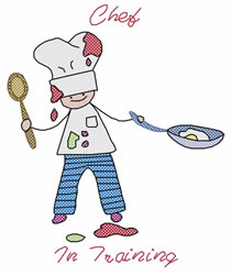 Chef In Training Embroidery Design | EmbroideryDesigns.com
