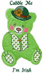 Cuddle Me - 6x10 bear detailed machine embroidery design perfect for Baby Blankets