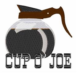 detailed joe machine digital embroidery pattern - Cup O Joe perfect for Coffee Mugs