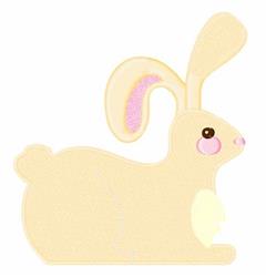 bunny rabbit detailed machine embroidery - Cute Bunny for patchwork quilt blocks