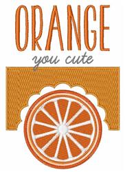 detailed orange machine embroidery pattern - Cute Orange for decorative pillow covers