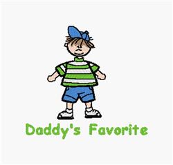 beginner-friendly favorite machine embroidery pattern - Daddys Favorite for kitchen aprons