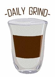 Daily Grind - 5x7 grind detailed machine embroidery design for decorative pillow covers