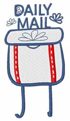 Daily Mail - 4x4 mail detailed machine embroidery design for Holiday Gift Wrap