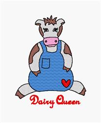 queen detailed machine embroidery - Dairy Queen perfect for decorative pillow covers