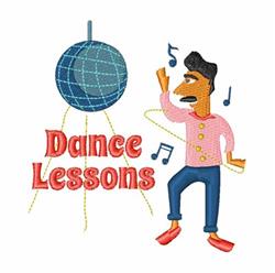 beginner-friendly lesson machine embroidery pattern - Dance Lessons for reusable tote bags