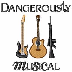 detailed musical machine embroidery pattern - Dangerously Musical for cute baby onesies