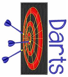 Dart Board - 4x4 board detailed machine embroidery design for Game Room Decor