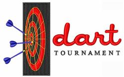 board detailed machine embroidery - Dart Board perfect for Game Night Invitations