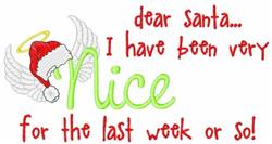 Dear Santa - 5x7 angel beginner-friendly embroidery design for Christmas Stockings