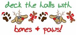 puppy dog beginner-friendly machine embroidery - Deck The Halls for Childrens Christmas Apparel