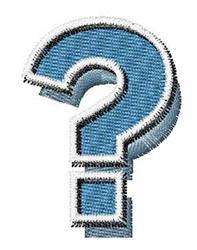 quick stitch question machine embroidery pattern - Deco Retro Font Question for decorative pillow covers