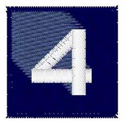 number quick stitch machine embroidery - Deep Space Number 4 for decorative pillow covers