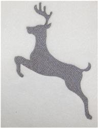 Deer Silhouette - 5x7 reindeer beginner-friendly embroidery design for patchwork quilt blocks