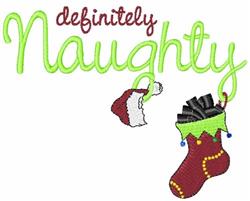Santa Claus beginner-friendly machine embroidery - Definitely Naughty for Childrens Pajamas