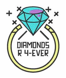 forever detailed machine embroidery - Diamonds Forever perfect for kitchen tea towels