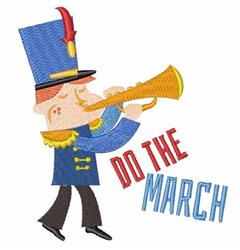 detailed march machine embroidery pattern - Do The March perfect for reusable tote bags