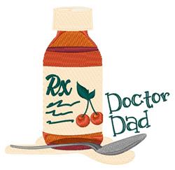 detailed dad machine digital embroidery pattern - Doctor Dad perfect for kitchen aprons